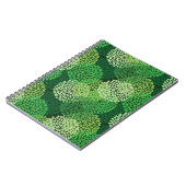 Groen bloempatroon notitieboek (Linkerzijde)