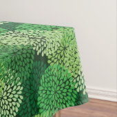 Groen bloempatroon tafelkleed (Voorbeeld)