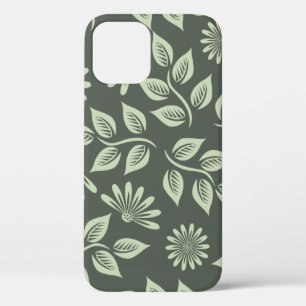 Groen blokpatroon iPhone 12 hoesje