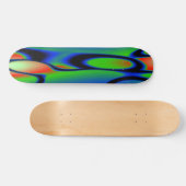 GROEN BLUE RED PLASTIC SKATEBOARD (Horizontaal)