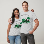  groen Boerderij Tractor St. Patrick's Day T-shirt (Unisex)