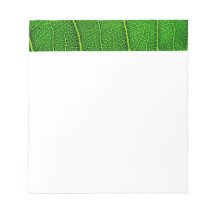 Groen boomblad notitieblok