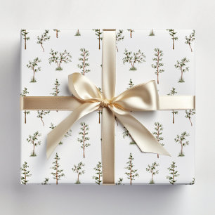 Groen Bos Bosland Patroon Cadeaupapier