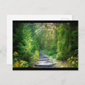 Groen bos met Citaat Briefkaart (Voorkant / Achterkant)