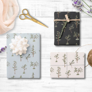 Groen Bos Patroon Inpakpapier Vel