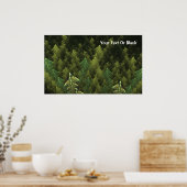 Groen bos poster (Keuken)