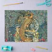 GROEN, BOSDIEREN, PAUW IN GROENE BLOEM TISSUEPAPIER (Craft)