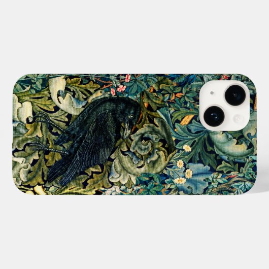GROEN, BOSDIEREN, RAVEN IN GROENE BLOEM Case-Mate iPhone CASE (Achterkant (horizontaal))