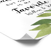 groen botanisch Elke liefdesgeschiedenis is..trouw Poster (Hoek)