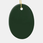  groen botanisch monogram keramisch ornament (Achterkant)