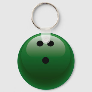 GROEN BOWLING BALL SLEUTELHANGER