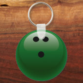 GROEN BOWLING BALL SLEUTELHANGER (Voorkant)