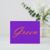 Groen Briefkaart (Staand voorkant)