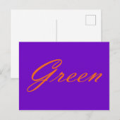 Groen Briefkaart (Voorkant / Achterkant)