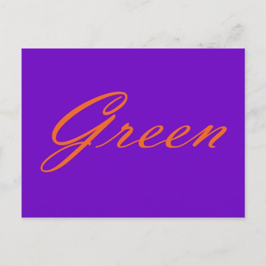 Groen Briefkaart (Voorkant)