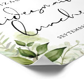 Groen Bruidsmeisjes Luncheon Welkomstbord Poster (Hoek)