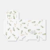 Groen Bruiloft Favor Gift Label botanisch Bedankdoosjes (Uitgevouwen)