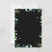 Groen Bruiloft RSVP Kaartje (Achterkant)