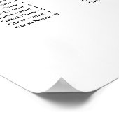 Groen bruiloft zitgrafiek alfabetisch poster (Hoek)