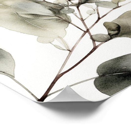 Groen bruiloft zitgrafiek vind uw stoel poster (Hoek)