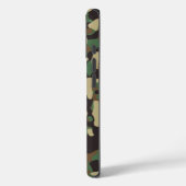 Groen Bruin Beige Camo Camouflage Monogram Naam Case-Mate iPhone Case (Achterkant / Links)