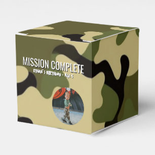 Groen, Bruin en Tan Camo Mission Compleet Bedankdoosjes