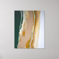 Groen Bruin Neutraal Vloeistof Kunst Abstract Mode