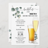 Groen bubbels en brouwt koppels douche kaart (Voorkant / Achterkant)