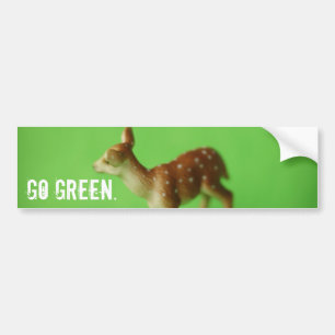 Groen. Bumpersticker
