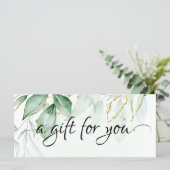 Groen cadeaubon (Staand voorkant)