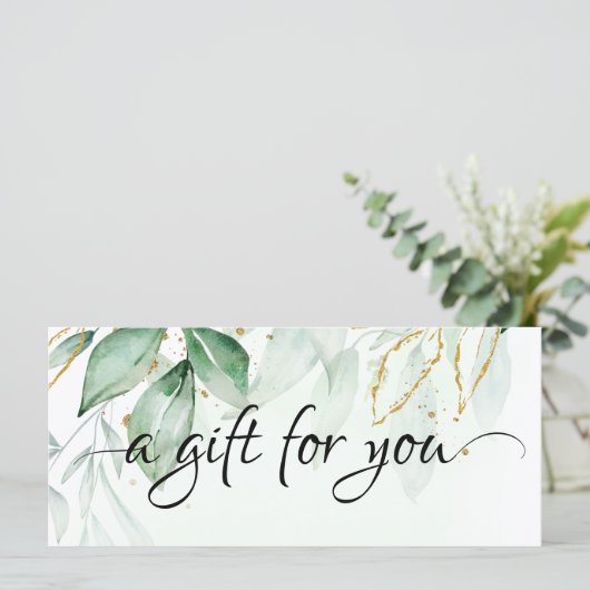 Groen cadeaubon (Staand voorkant)