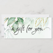 Groen cadeaubon (Voorkant)