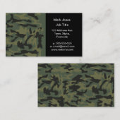 Groen camerapatroon visitekaartje (Voorkant / Achterkant)