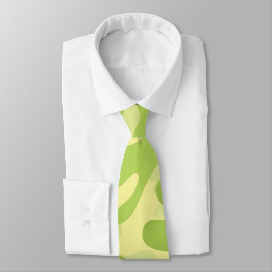 Groen Camo-ontwerp Stropdas (Gebonden)
