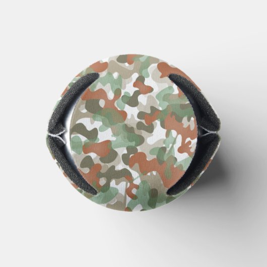 Groen camouflage ontwerp in aardetinten blikjeskoeler (Bodem)