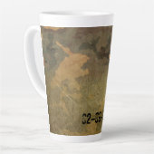 Groen camouflage-patroon  V2.0 Latte Mok (Linkerhoek)