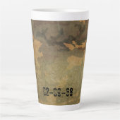 Groen camouflage-patroon  V2.0 Latte Mok (Voorkant)