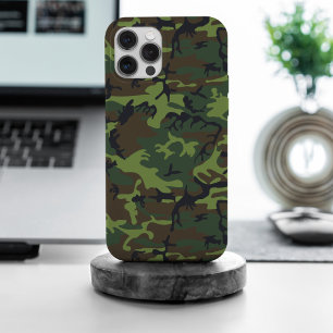 Groen camouflagepatroon, militair patroon, leger iPhone 15 pro max hoesje