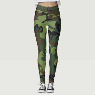 Groen camouflagepatroon, militair patroon, leger leggings