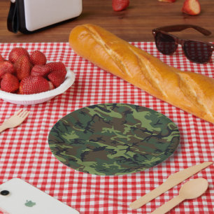 Groen camouflagepatroon, militair patroon, leger papieren bordje