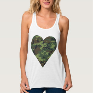 Groen camouflagepatroon, militair patroon, leger tanktop