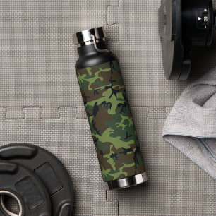 Groen camouflagepatroon, militair patroon, leger waterfles