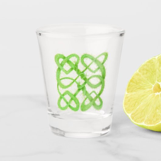 GROEN CELTIC KNOOP Shot Glass Shot Glas (Voorkant)