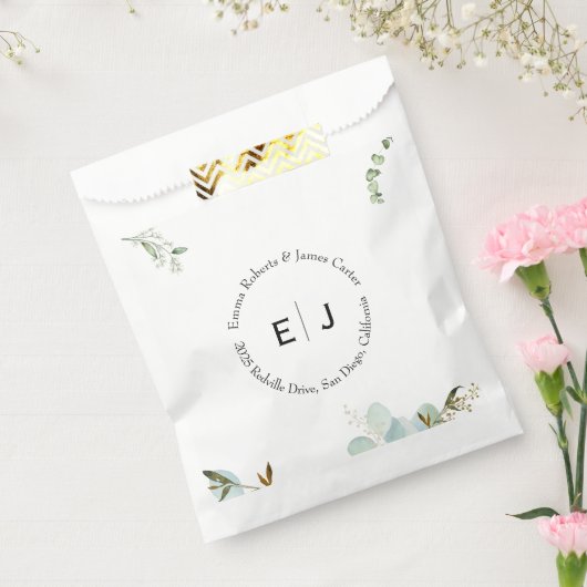 Groen Chic Monogram Favoriete Dozen Bedankzakje (Gezegeld)