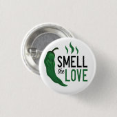 Groen Chili Ruik de liefde Ronde Button 3,2 Cm (Voorkant /achterkant)