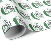 Groen Chili Ruik het liefdespapier Cadeaupapier (Rol Hoek)