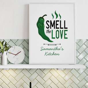 Groen Chili Ruik het Poster van de Liefde