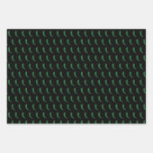 Groen Chili Ruilt de papierbladen van het liefdesb Inpakpapier Vel (Voorkant 3)