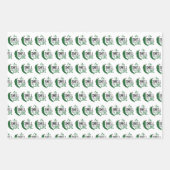 Groen Chili Ruilt de papierbladen van het liefdesb Inpakpapier Vel (Voorkant)