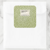 Groen Compositie Notitieboek met Label (Tas)